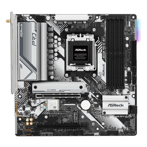 ASRock B650M PG RIPTIDE WIFI Motherboard — front view