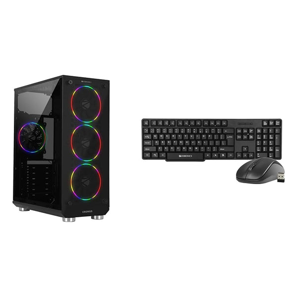 Zebronics Zeb-Cronus Gaming Cabinet Computer Cabinet — front view