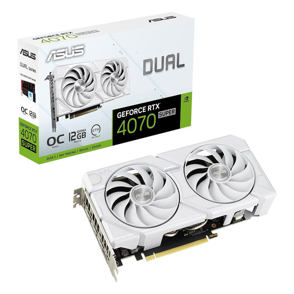 ASUS DUAL GeForce RTX 4070 SUPER OC 12GB Graphics Card — front view