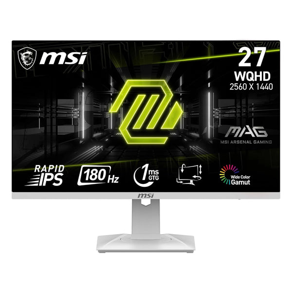 MSI MAG 274QRFW 27in QHD 180Hz — front view