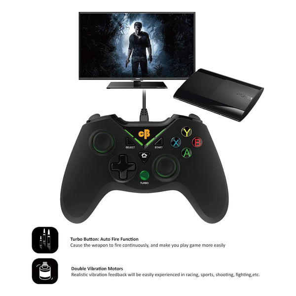 Cosmic Byte C1070T Nebula Wired Gamepad — front view