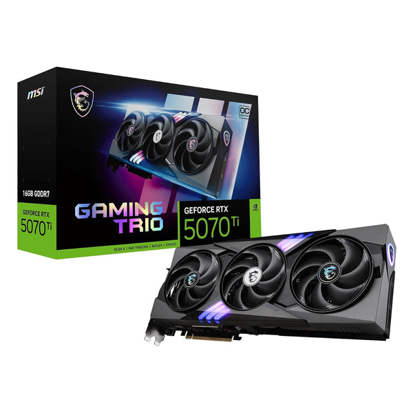 MSI GeForce RTX 5070 Ti GAMING TRIO OC 16G Graphics Card — front view