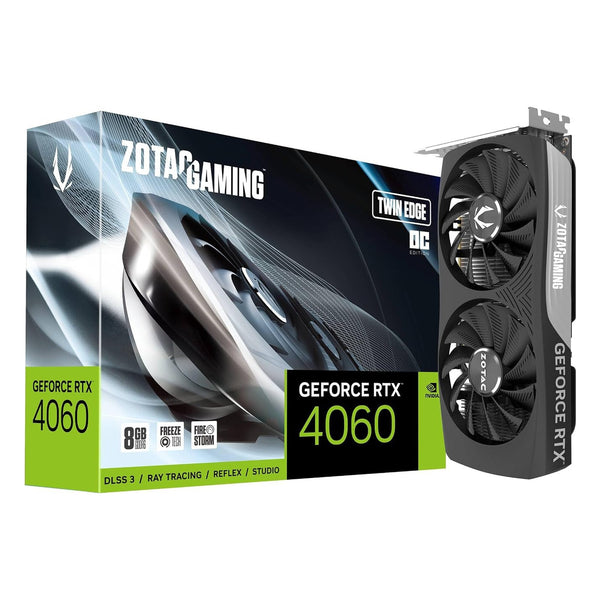 Zotac GAMING GeForce RTX 4060 Twin Edge OC Graphics Card — front view