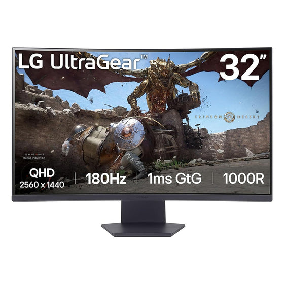 LG UltraGear 32GS60QC 32in QHD 180Hz — front view