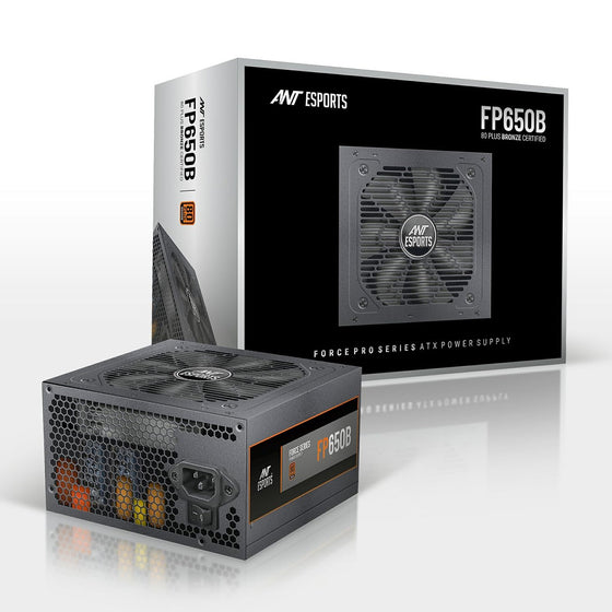Ant Esports FP650B 650W 80+ Bronze Power Supply — front view